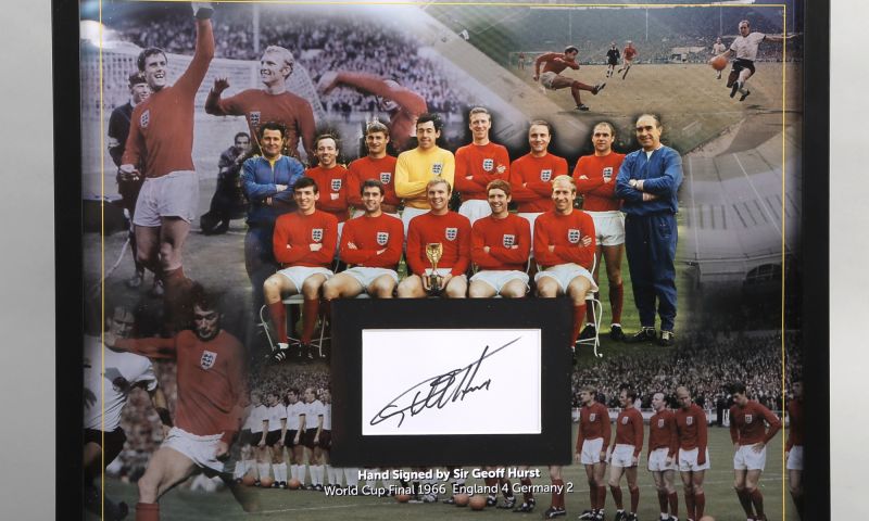 England World Cup Football 1966 Winners - signed Sir Geoff Hurst