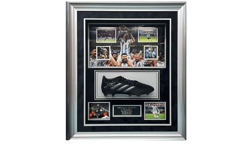 Messi Signed Football Boot