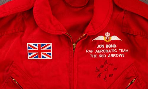 60th Anniversary Red Arrows Flying Suit Signed by the 2025 Team