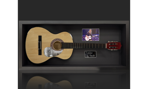 Signed Guitar Display by Taylor Swift