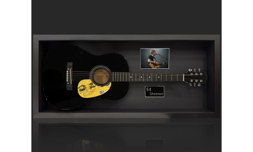Ed Sheeran Signed Guitar Display
