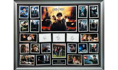 Ultimate Harry Potter Frame – Hand Signed By Harry, Hermione And Ron