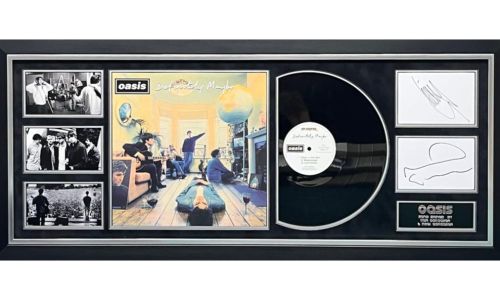 Oasis Album Display Signed By Noel and Liam
