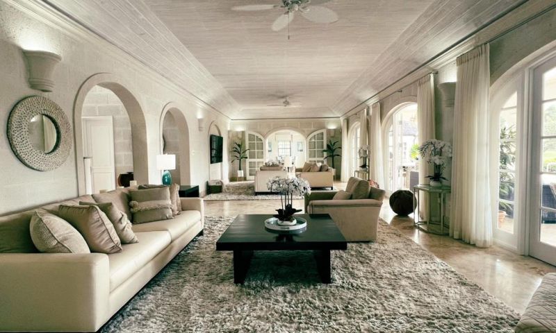 A week stay for 12 in a stunning 6 bedroom villa in Royal Westmoreland, Barbados, with beach passes