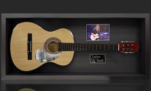 Signed Guitar Display by Taylor Swift