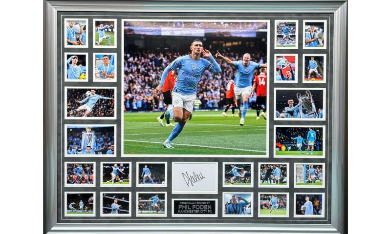 Phil Foden Signed Man City Frame