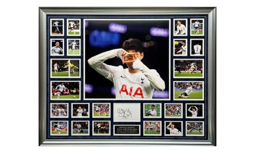 Son Heung-min Signed Spurs Frame