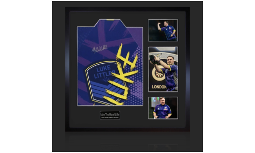 Luke Littler Signed Shirt In a Frame