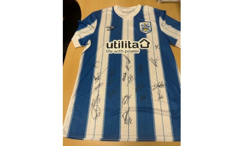 Huddersfield Town Full squad signed Home Shirt 2024/25 season in HTAFC presentation box