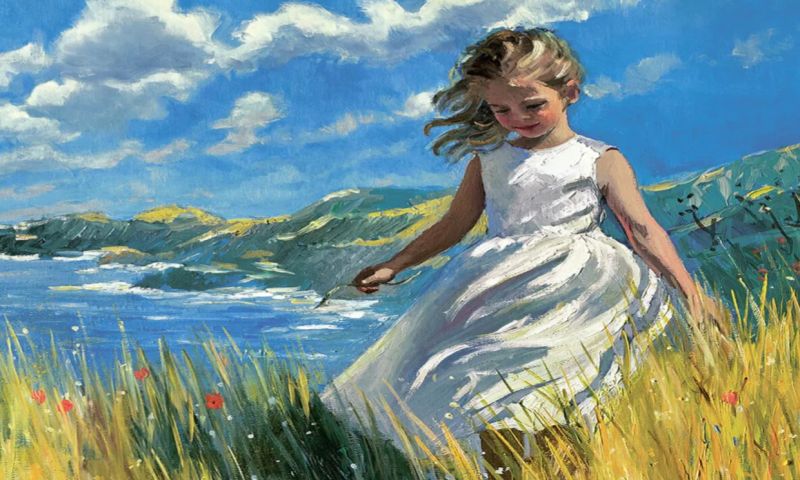 ‘A Coastal Stroll’ – a Limited Edition Signed and Framed Print by Sherree Valentine-Daines