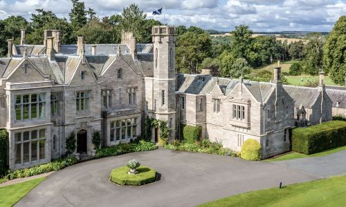 One Night Bed & Breakfast at the SCHLOSS Roxburghe, Kelso, in an Estate Park View Room with Spa Access