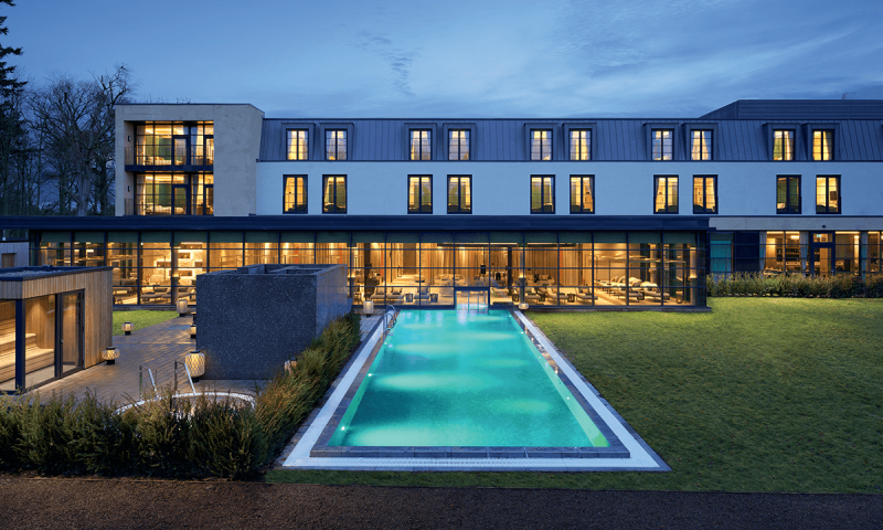 One Night Bed & Breakfast at the SCHLOSS Roxburghe, Kelso, in an Estate Park View Room with Spa Access
