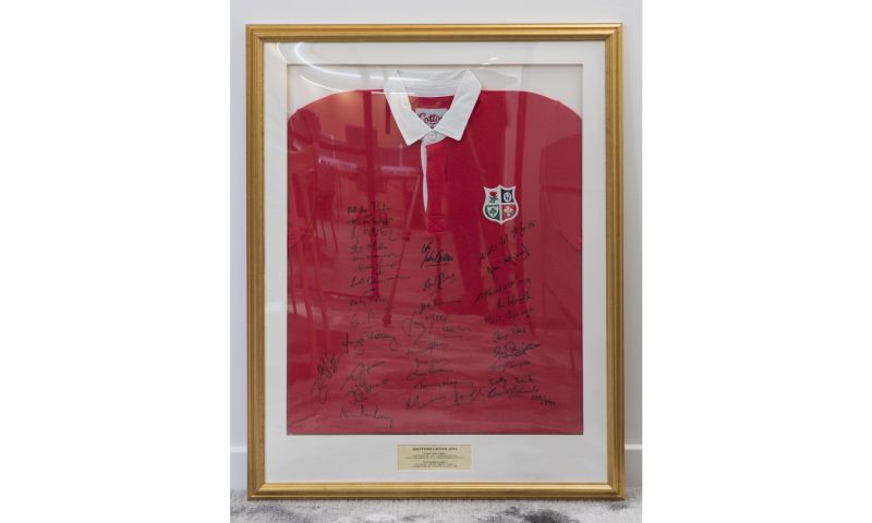 Framed 1974 British Lions Jersey Signed by the Entire Squad (The Invincibles)