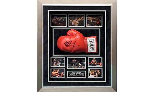 Stunning Framed Mike Tyson Signed Boxing Glove