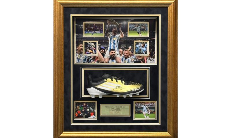 Messi Signed Football Boot