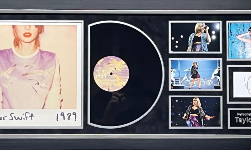 Taylor Swift Album Display - Signed by Taylor Swift