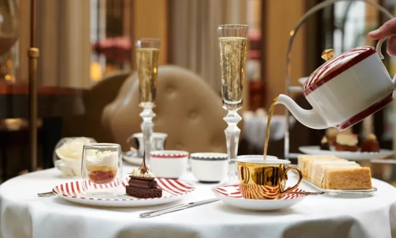 Champagne afternoon tea for 4 at The Corinthia Hotel
