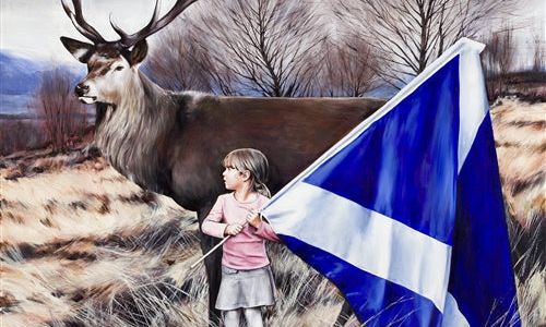 Signed and framed print by Gerard Burns