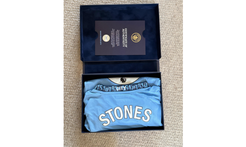 John Stones Signed Shirt