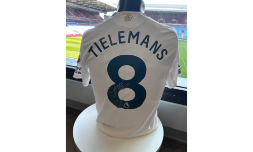 Match Worn Youri Tielemans Signed Away Poppy Shirt (9th November 2024)