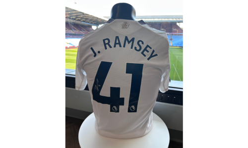 Match Worn Jacob Ramsey Signed Away Poppy Shirt (9th November 2024)