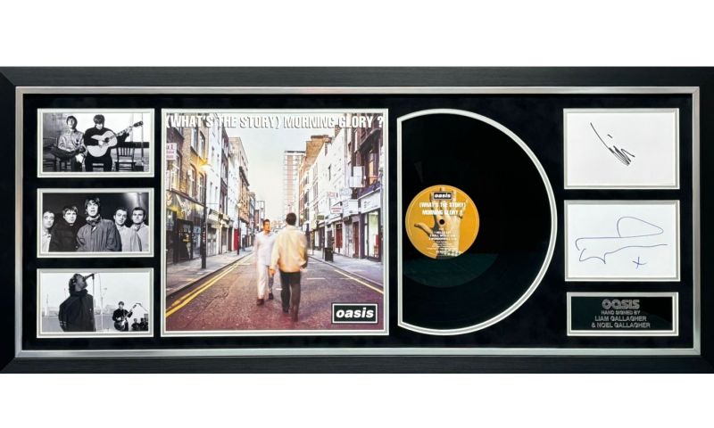 Oasis Album display – Hand Signed By Liam And Noel Gallagher