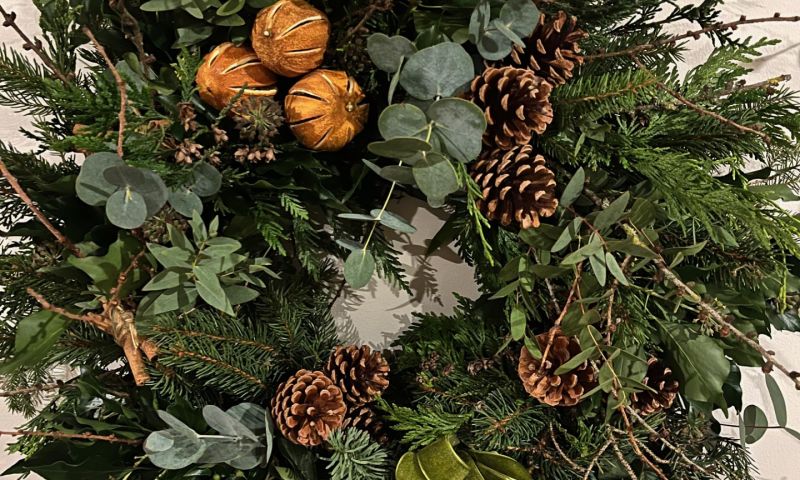 Two places at Christmas Wreath Workshop
