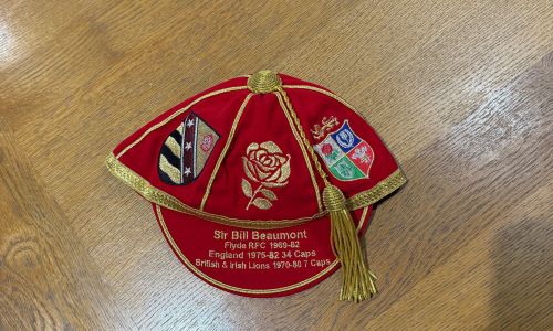 A commemorative replica Honour Cap