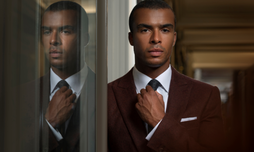 A bespoke 2 piece Apsley Suit with a personal style consultation with the Master Tailor