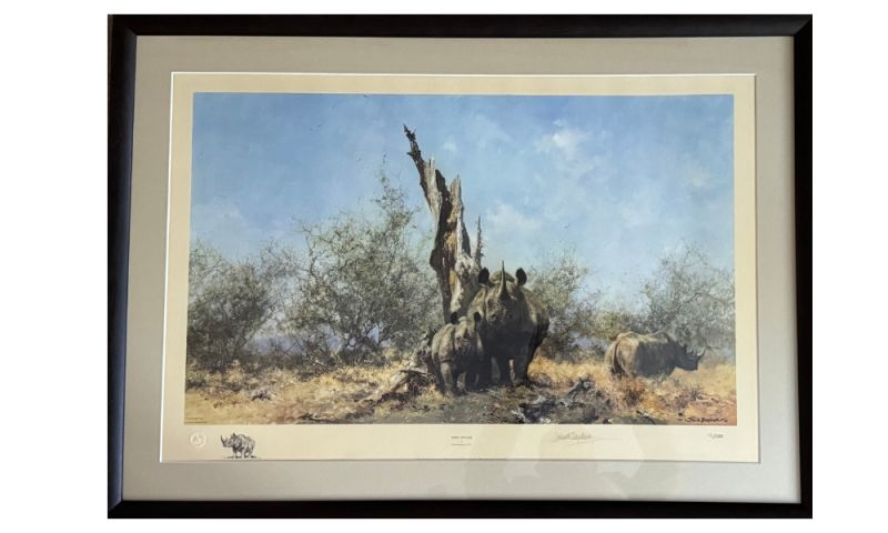 'Rhino Beware' – Limited Edition Print by David Shepherd OBE