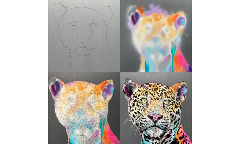 Jaguar - Stephen Ford Dynamic Painting