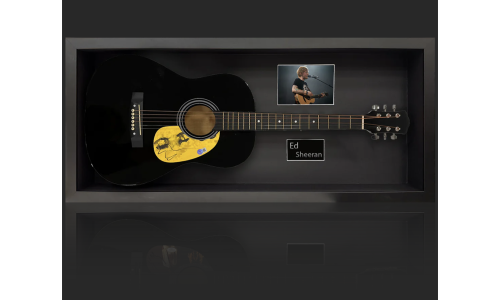 Ed Sheeran Signed Guitar Display