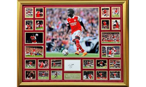 Bukayo Saka Signed Arsenal Frame