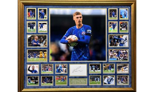 Cole Palmer Signed Chelsea Frame