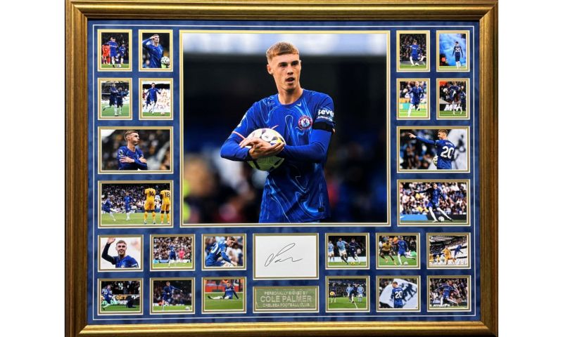 Cole Palmer Signed Chelsea Frame