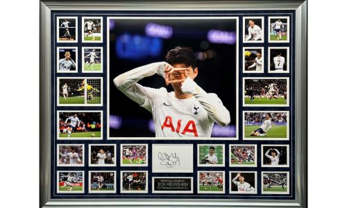 Son Heung-min Signed Spurs Frame