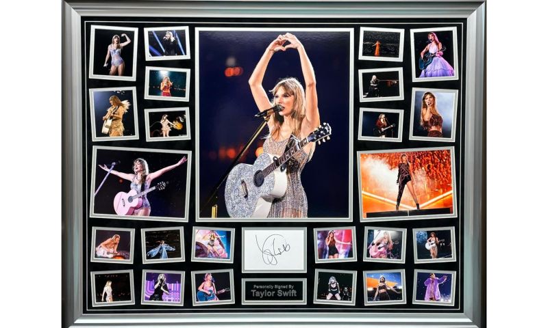 Taylor Swift Spectacular Hand Signed Frame