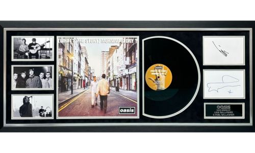 Oasis Album display – Hand Signed By Liam And Noel Gallagher
