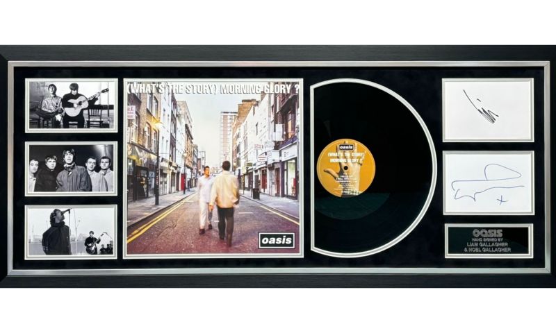 Oasis Album display – Hand Signed By Liam And Noel Gallagher