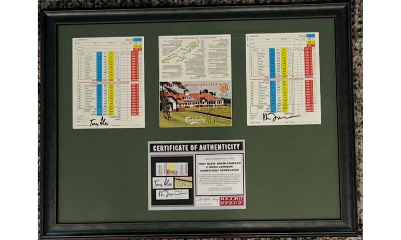 Signed & Framed Scorecards