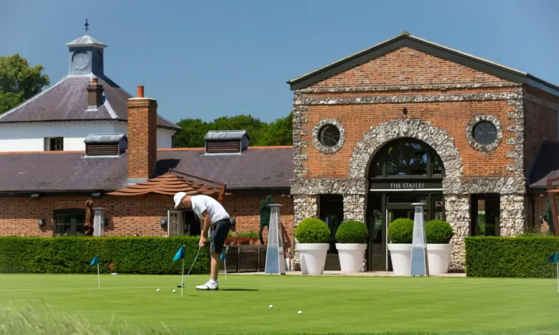 A playing lesson at The Grove