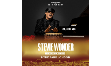 Stevie Wonder for two people - Saturday 12th July