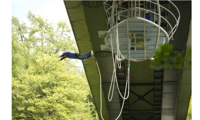 Thrilling Bungee Jump Experience Above the River Garry