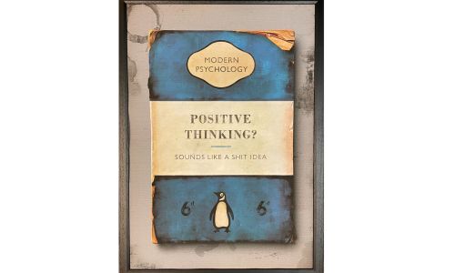 Penguin Book : Positive Thinking? - Limited Edition Artwork