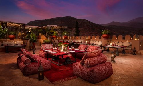 3 NIGHT STAY AT BRANSON'S KASBAH TAMADOT, MOROCCO WITH SUITE, HOT TUB & MASSAGES FOR 2 PEOPLE