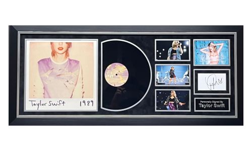 Taylor Swift Hand Signed '1989' Album Display
