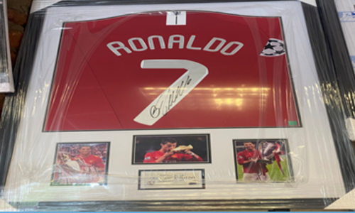 Cristiano Ronaldo Signed Shirt – 2008 Moscow Final