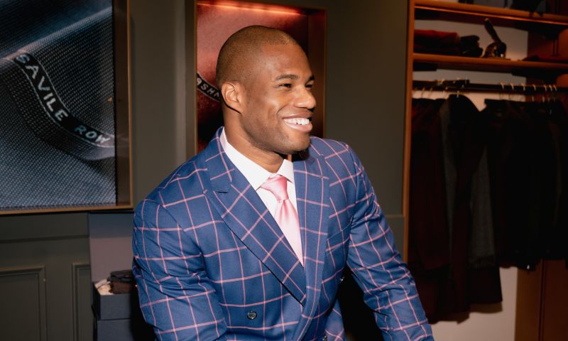 A bespoke 2 piece Apsley Suit with a personal style consultation with the Master Tailor