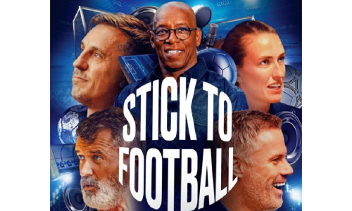 Studio experience to watch the podcast 'Stick to Football' for 2
