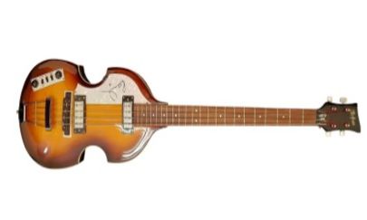 Paul McCartney Signed Hofner Bass Guitar
